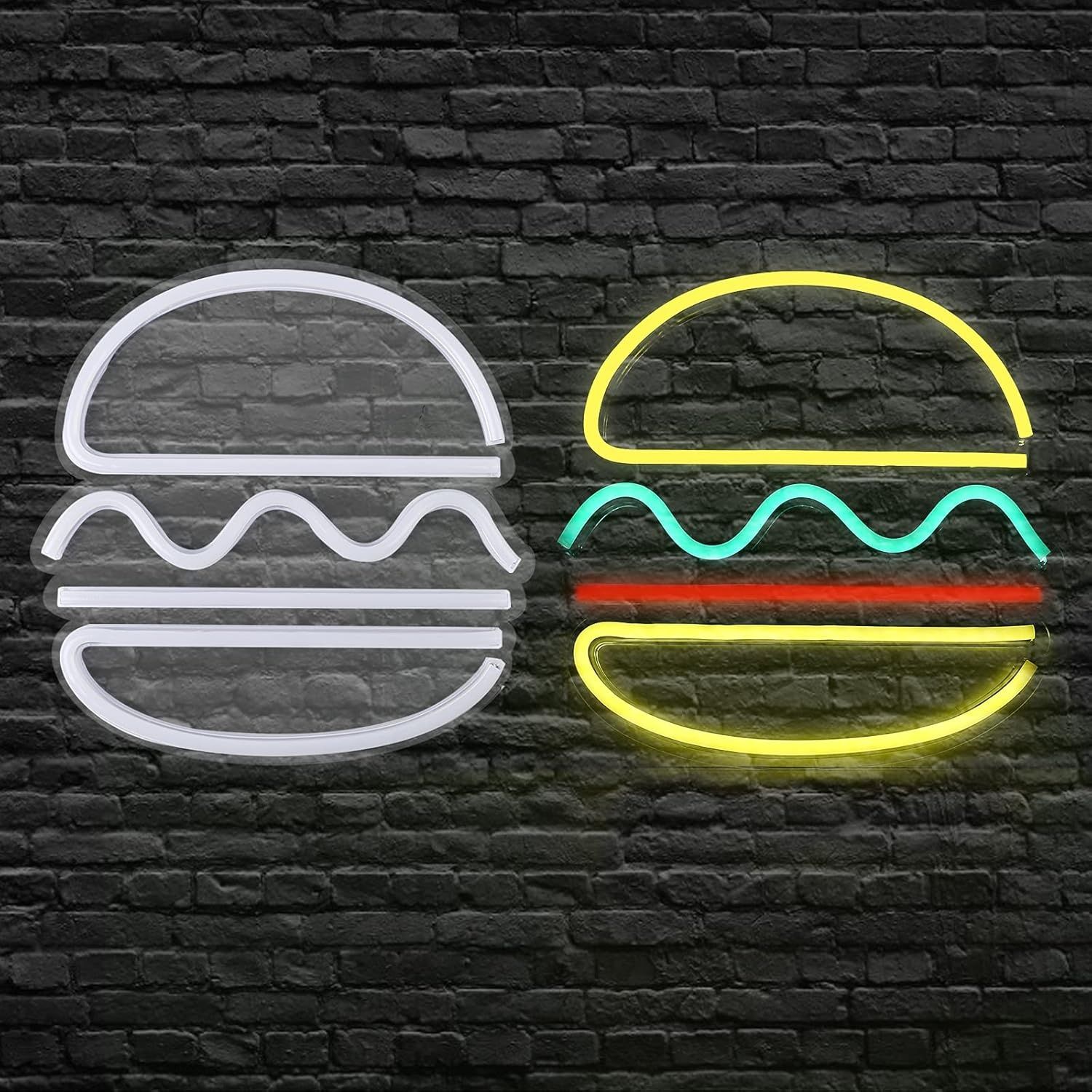 Letreiro Neon hamburguer burguer led