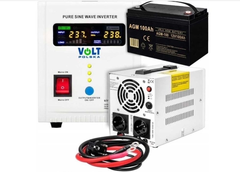 Комплект безперебійного живлення для котла (UPS/ДБЖ Volt 800+АКБ 100Ah