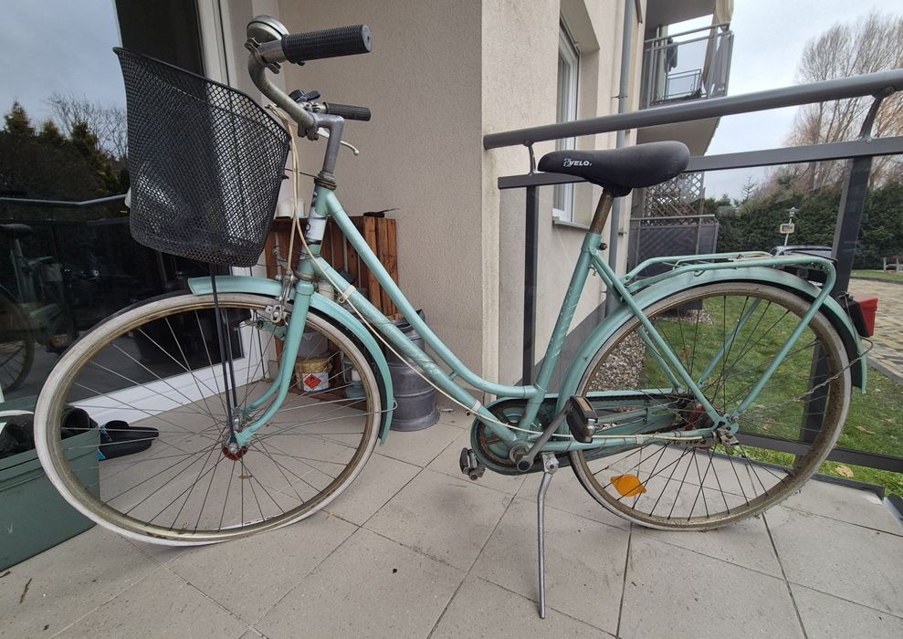 Rower miejski - kolor seledynowy