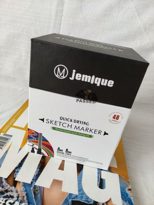 Jemique 48 kolorów markery artystyczne, dla artystów ASP rysunek