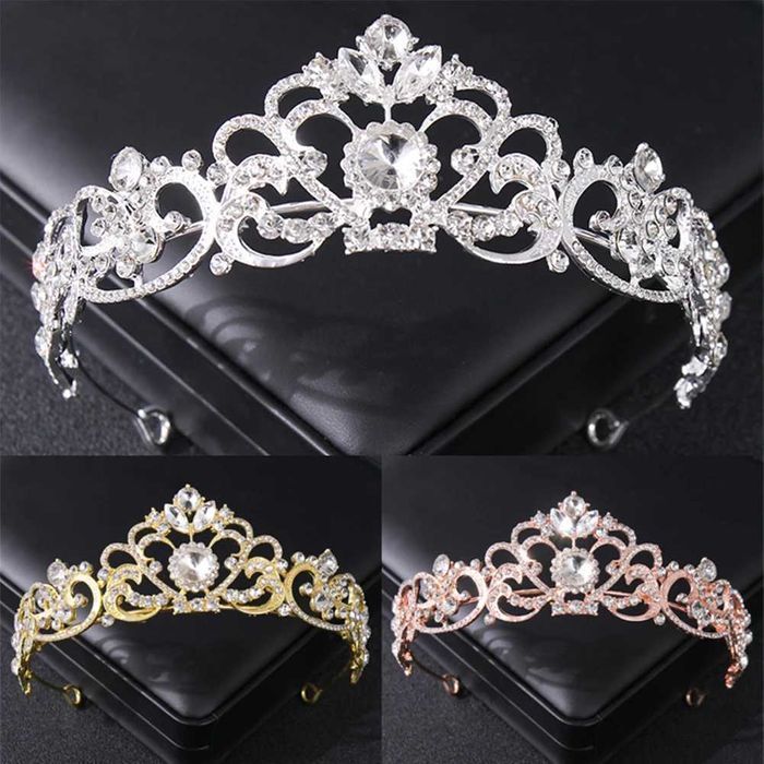 Tiara para noiva com pérolas e cristais acessório noiva