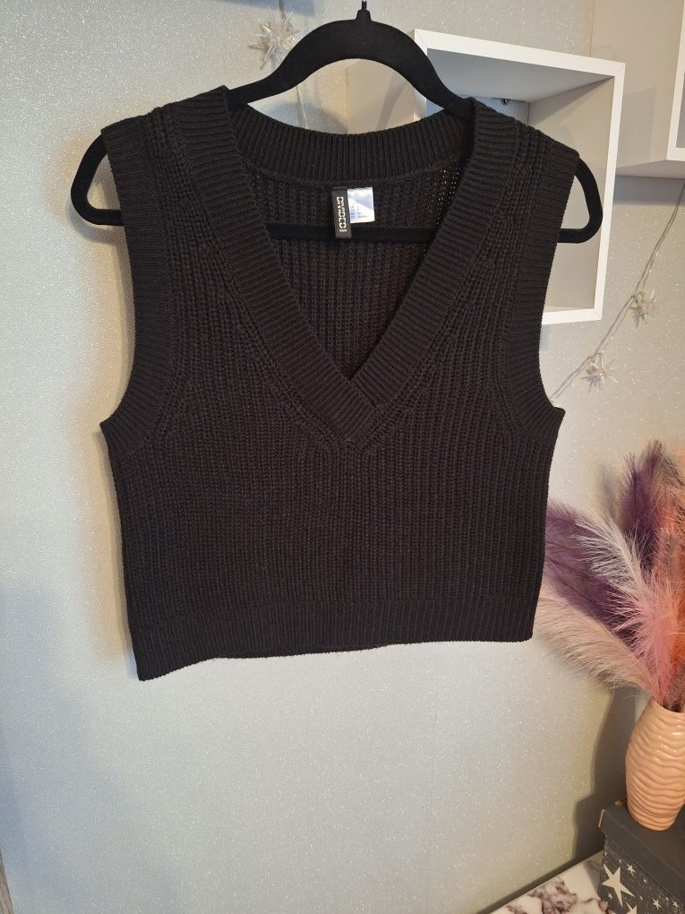 Sweter kamizelka damska