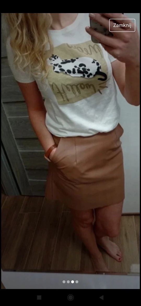 Spódnica skórzana Sinsay
