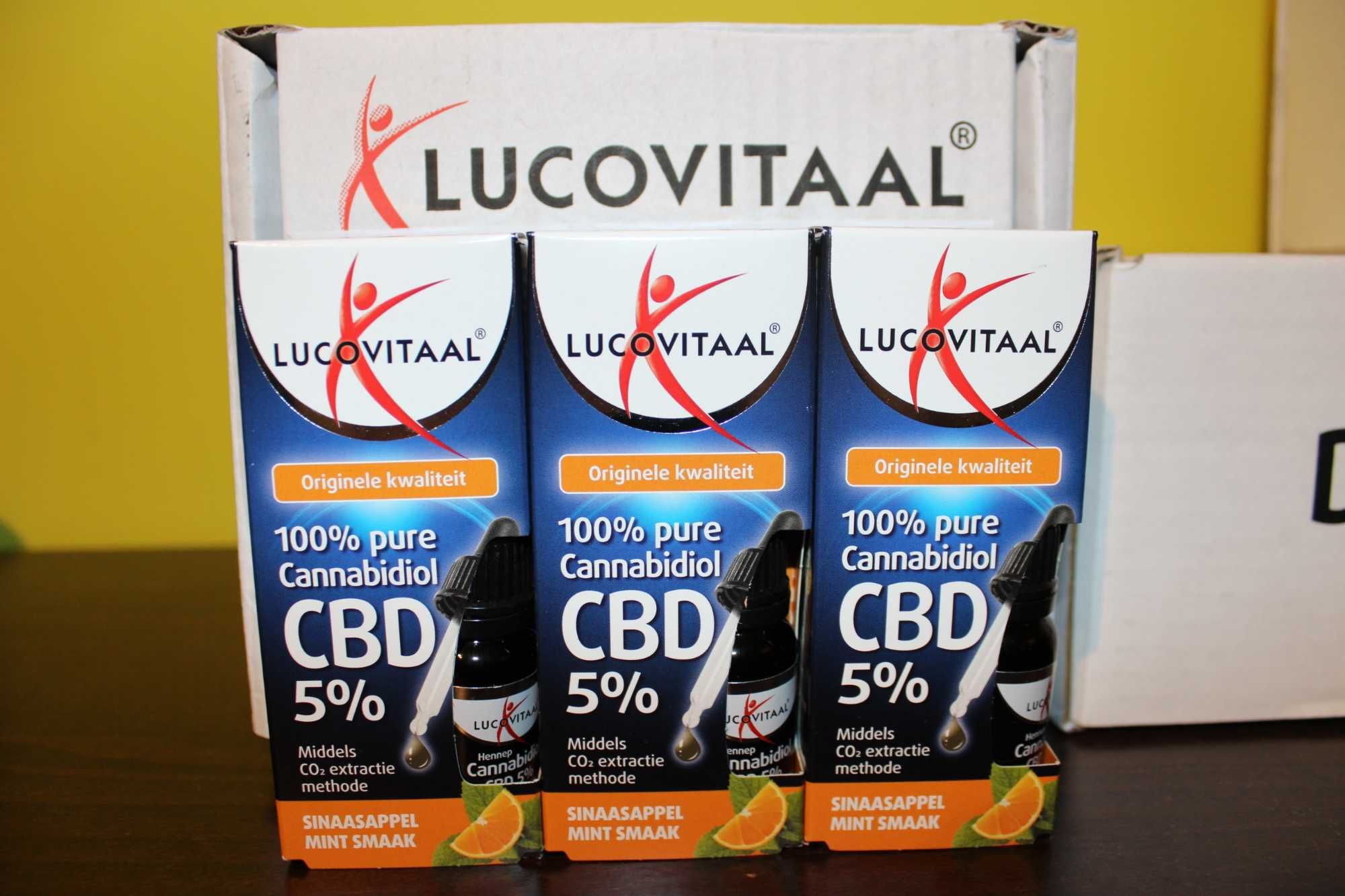 Lucovitaal Olej konopny CBD 5% 10 ml o smaku pomarańcza-mięta