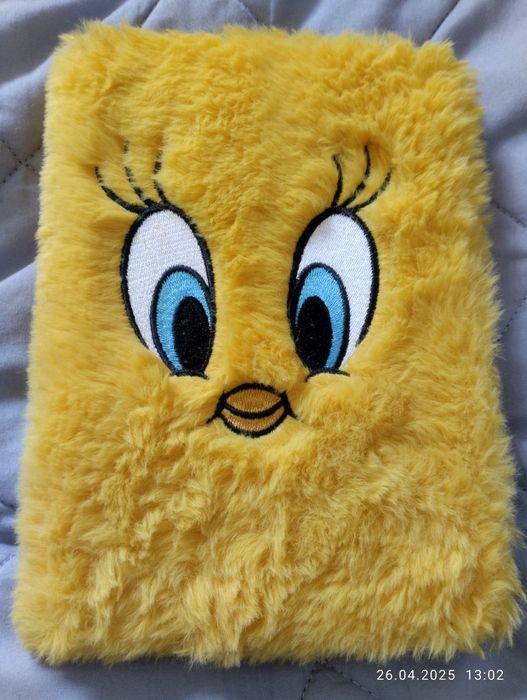 Notatnik Tweety Bird w futrzastej okładce