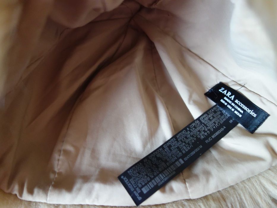 Czapa-puchacz ZARA, piękna i mega-ciepła! Obwód głowy 60 cm