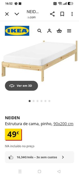 Cama Solteiro Novas