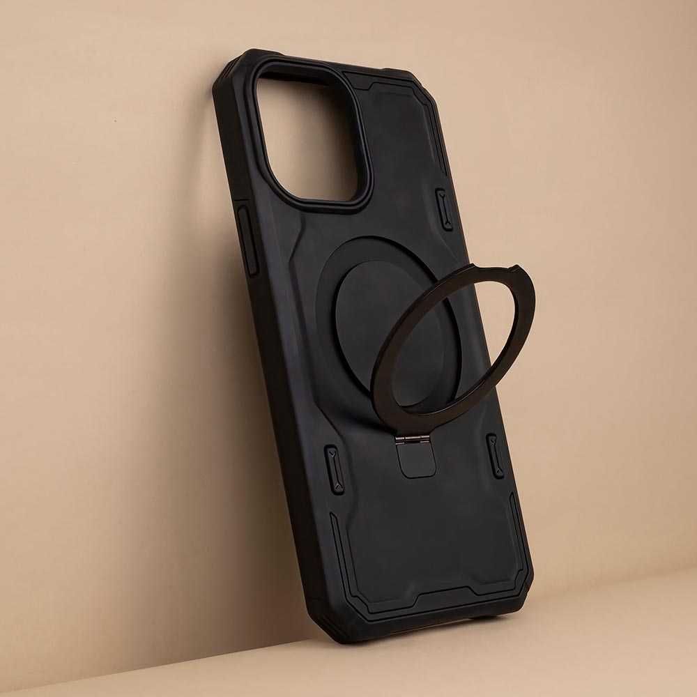 Plecki Etui Pancerne Defender Mag Ring do Apple Iphone 14 czarne