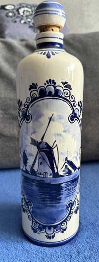 Wysoka butelka z korkiem Delft