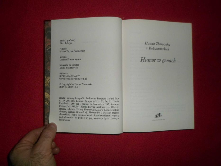 Humor w genach - Hanna Zborowska z Kobuszewskich