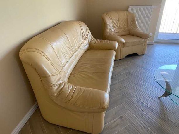 Elegancki i komfortowy zestaw 2+1 (sofa+fotel) jak nowy!