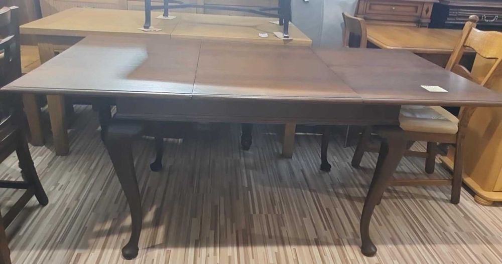 Piękny stół drewniany lite drewno dębowe rozkładany stylowy FV DOWÓZ