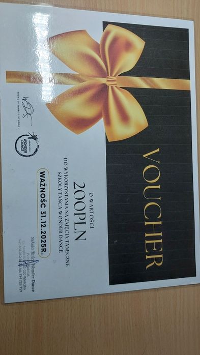 Voucher na zajęcia taneczne Wonder Dance