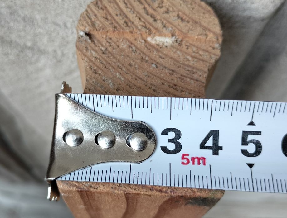 Poręcz dębowa omega (6,4x4,3cm) - w dwóch kawałkach 102 cm i 87 cm