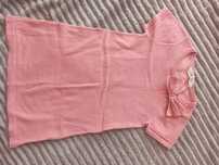 Sukienka dziewczęca, różowa brokatowa, rozmiar 110/116, H&M