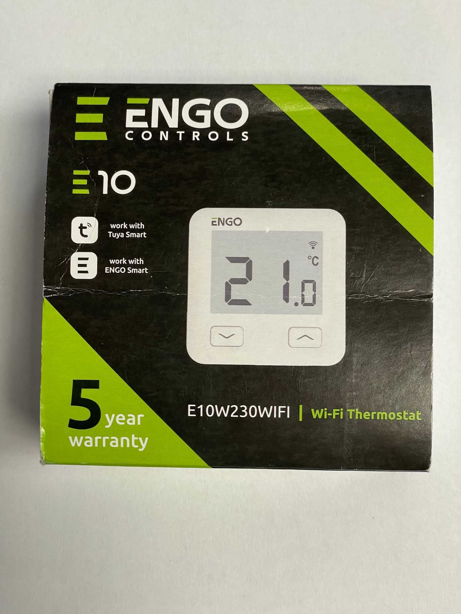 Regulator temperatury internetowy ENGO E10W230WIFI podtynkowy, biały