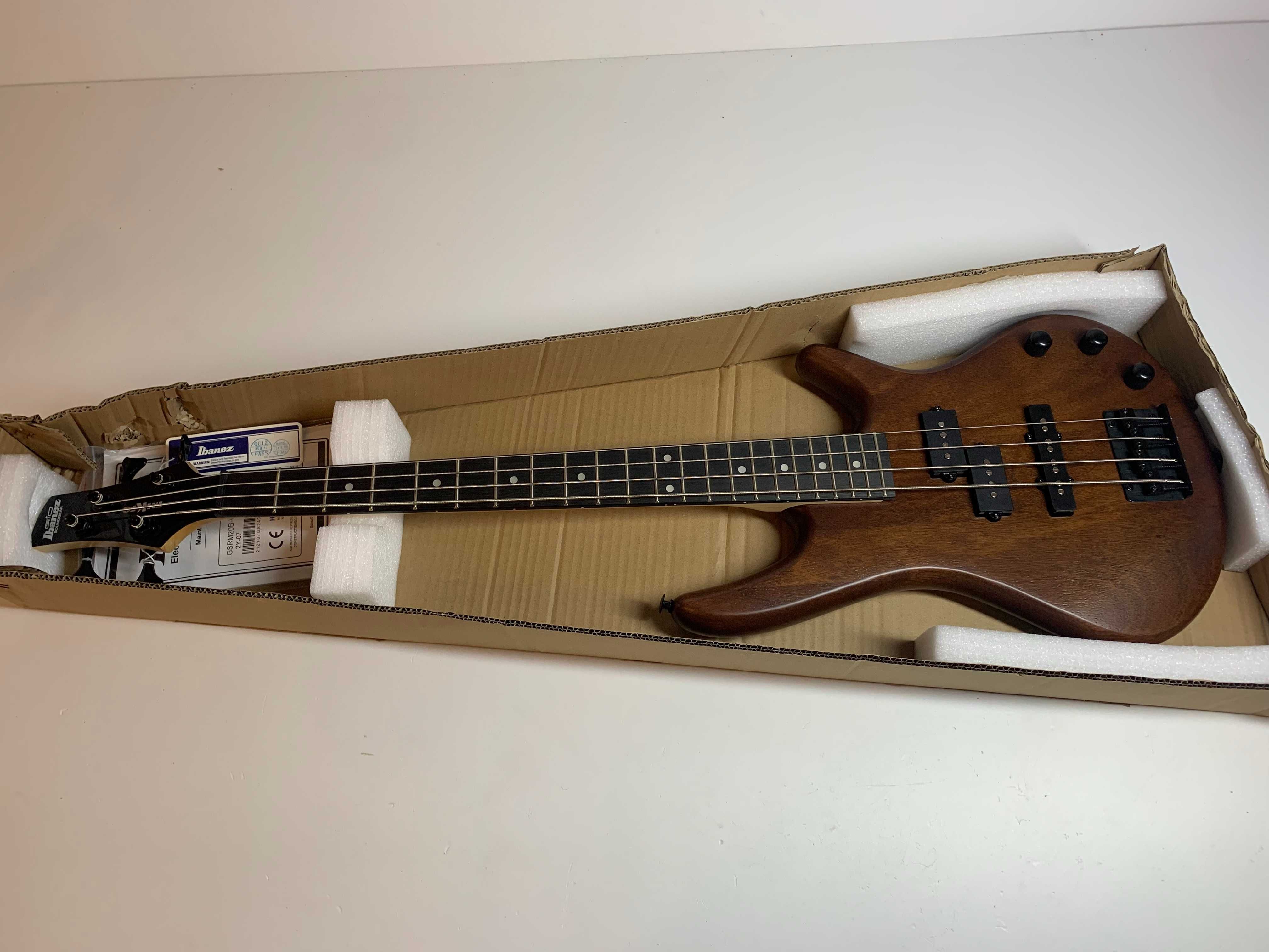Ibanez elektryczna gitara basowa GSRM20B-WNF orzechowe wykończenie 3/4