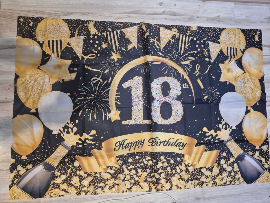 plakat na 18- tkę - wystrój ścianki