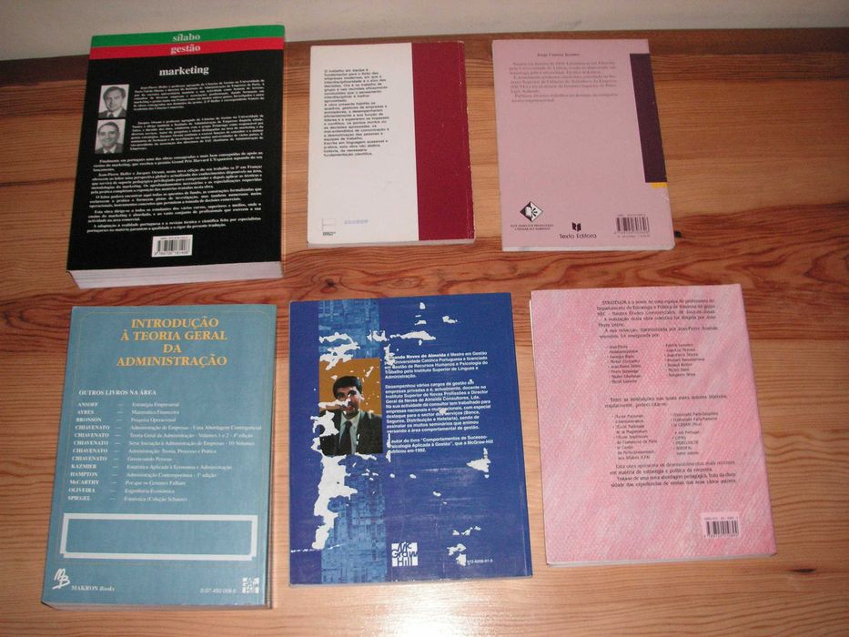 Marketing, Liderança Grupos, Introd Adm, Psicol Gestor, Strategor