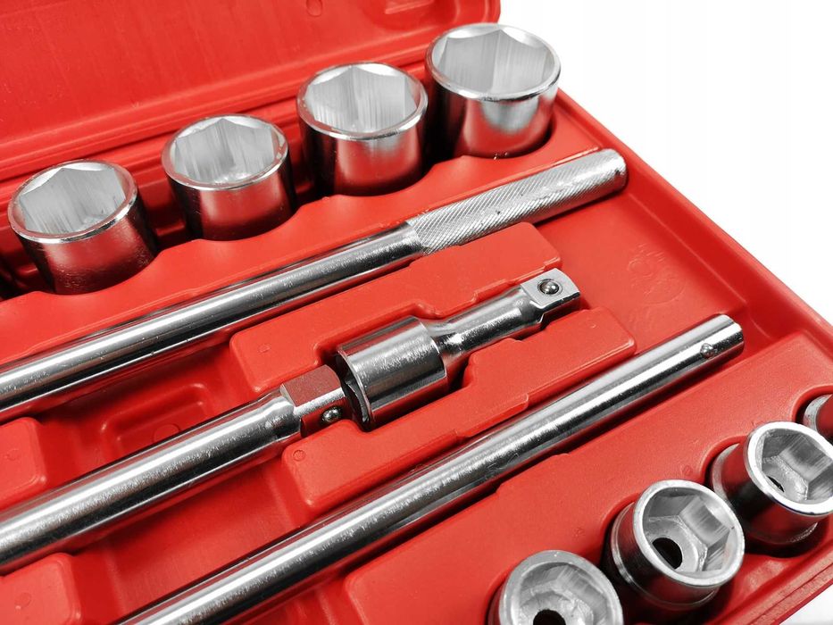 Zestaw kluczy nasadowych 21 szt 19-50mm klucz walizka klucze 6 katne