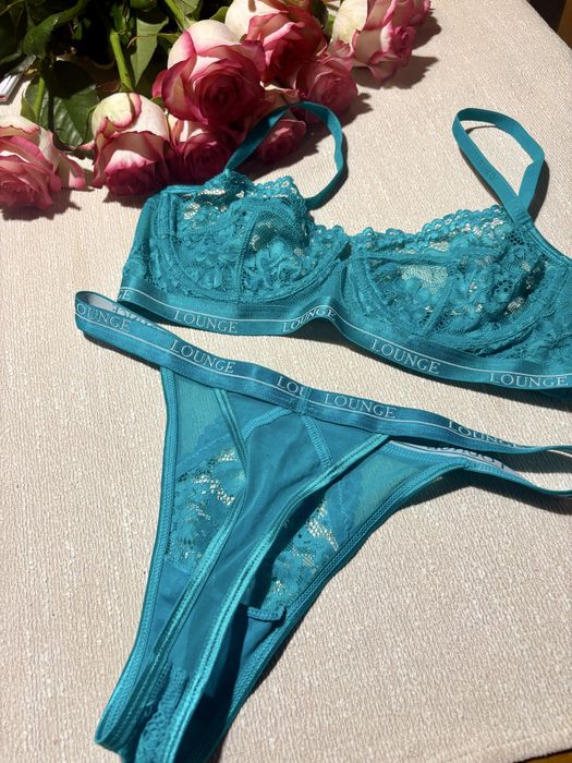 Блакитний набір білизни lounge