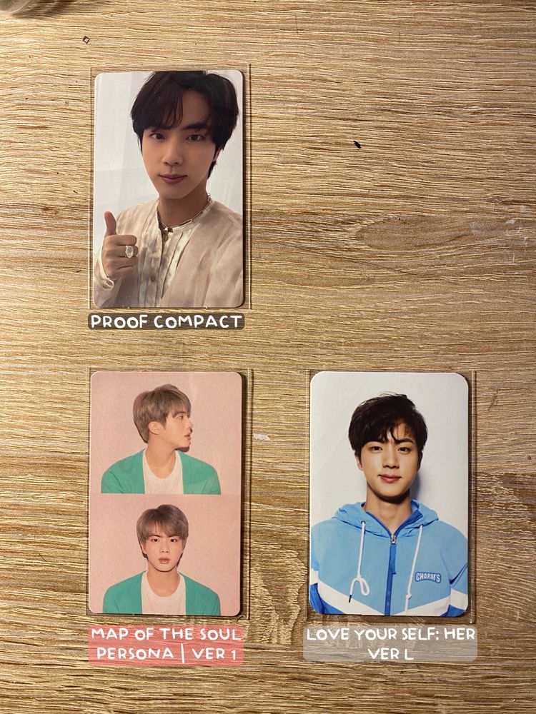 BTS Jin photocards