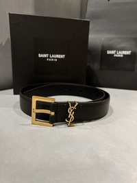 Pasek Saint Laurent YSL 3 cm rozmiar 80-95 skóra naturalna Wysyłka 24h