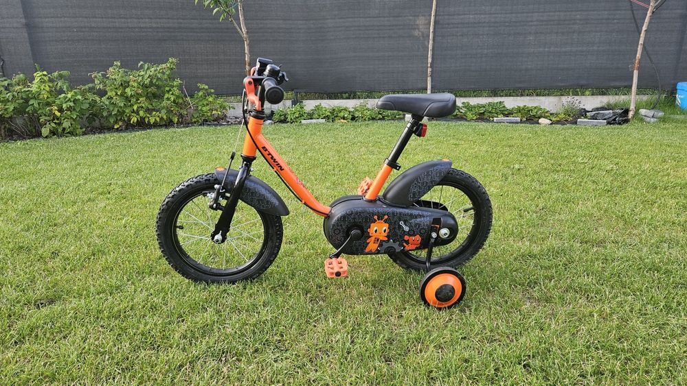 Rower Brwin Robot 14" bardzo dobry stan! Rączka do prowadzenia GRATIS