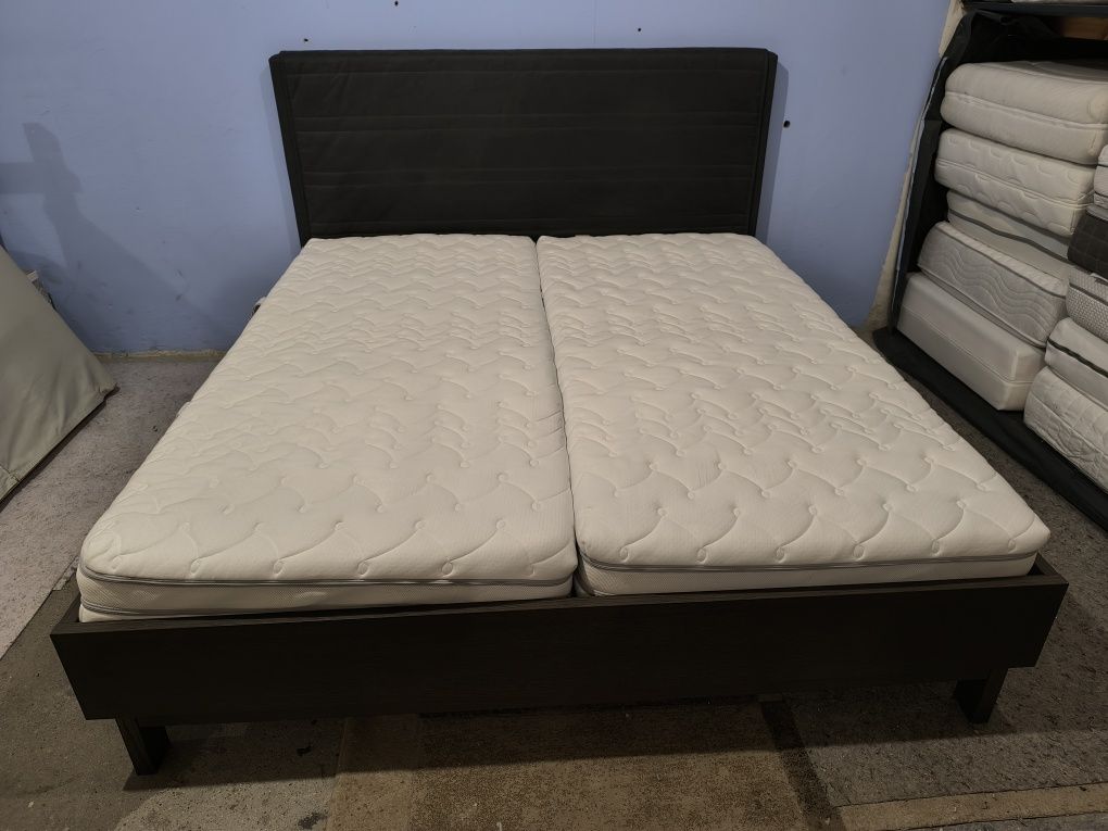 Łóżko 180x200 Ikea Oppland + Materac H3/H4 SOLIDNE Gratis w GW DOSTAWA