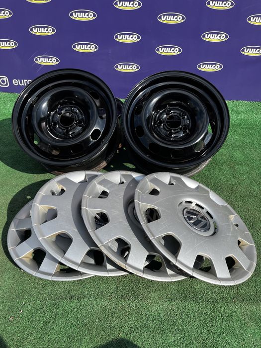 Диски+Ковпаки (5/100 R14 (J6 ET 38) Volkswagen Залізні
