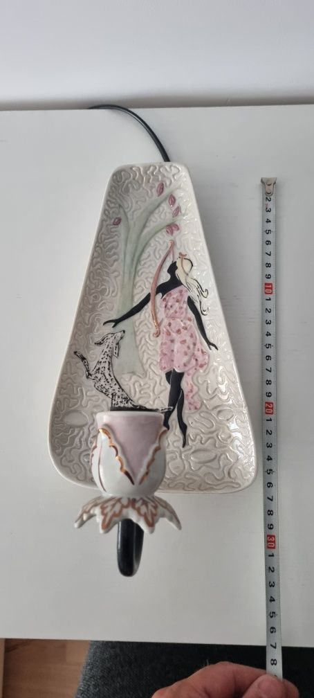 Kinkiet ceramiczny vinted lata 60- te