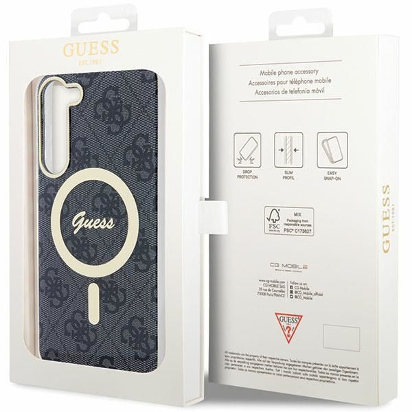 Guess GUHMS23MH4STK S23+ S916czarny/black hardcase 4G MagSafe
