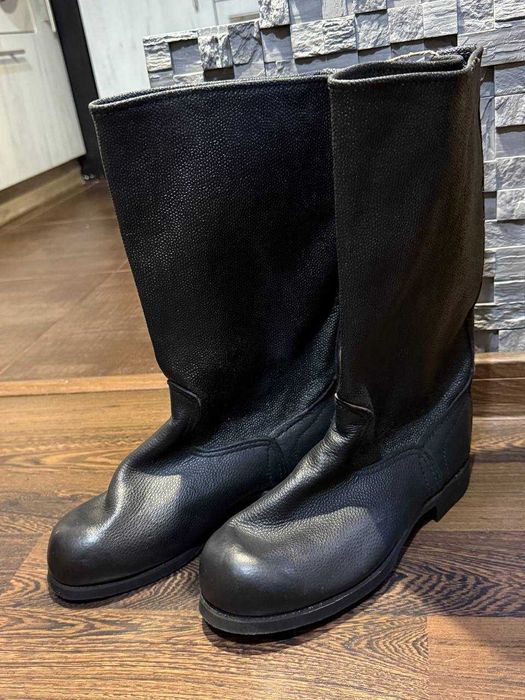 Kozaki wojskowe kirzowe ZSRR – nowe 27 cm (rozm. ok. 42–43)