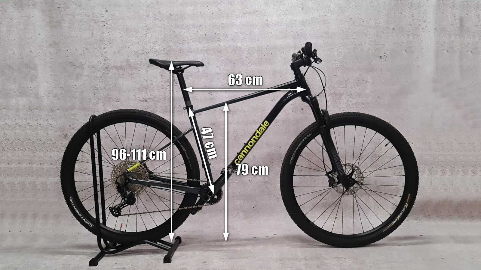 Rower MTB Cannondale Trail SL 2, 19”, rozm. L (47 cm) hardtail