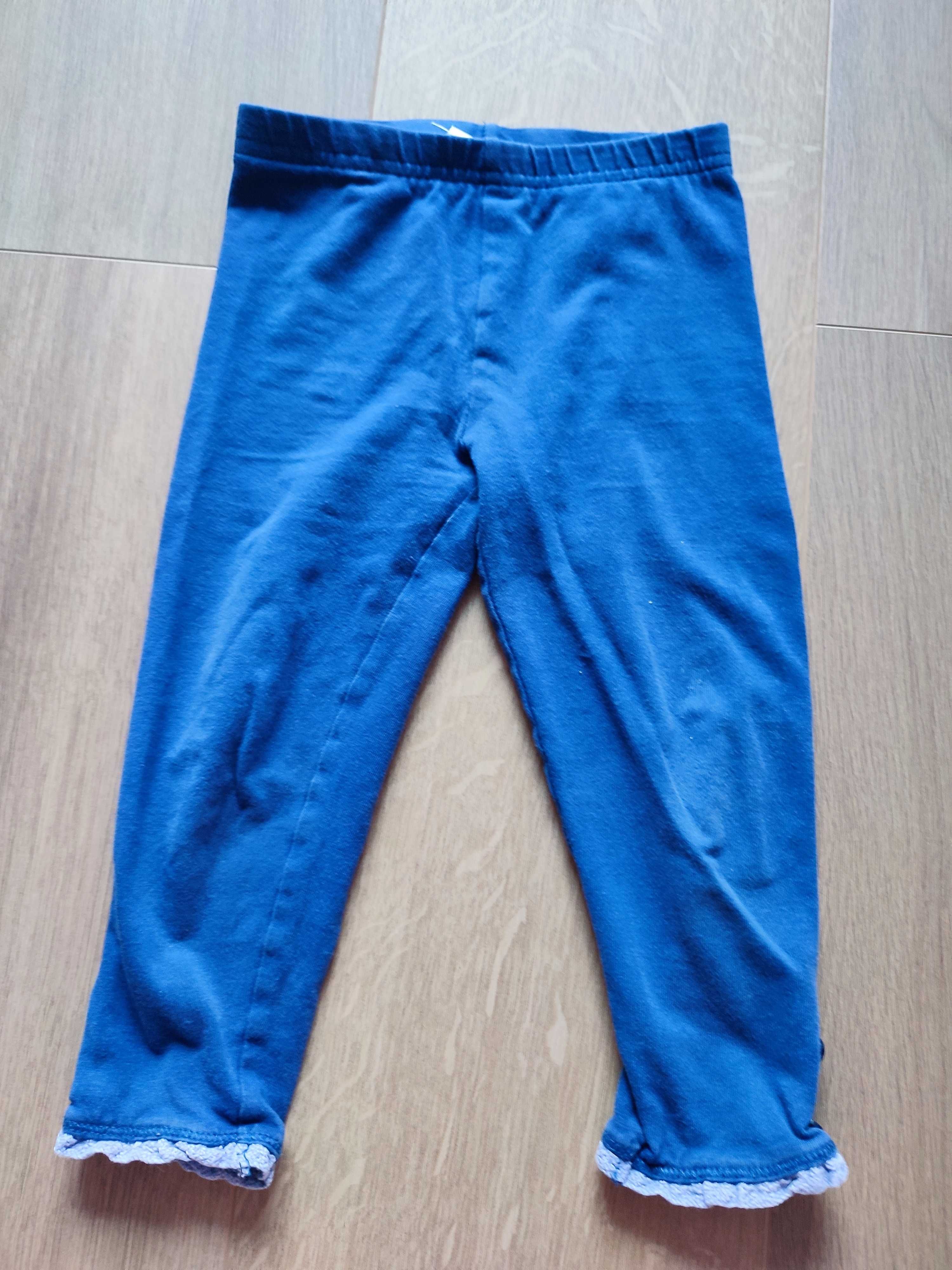 Granatowe Legginsy rozmiar 86