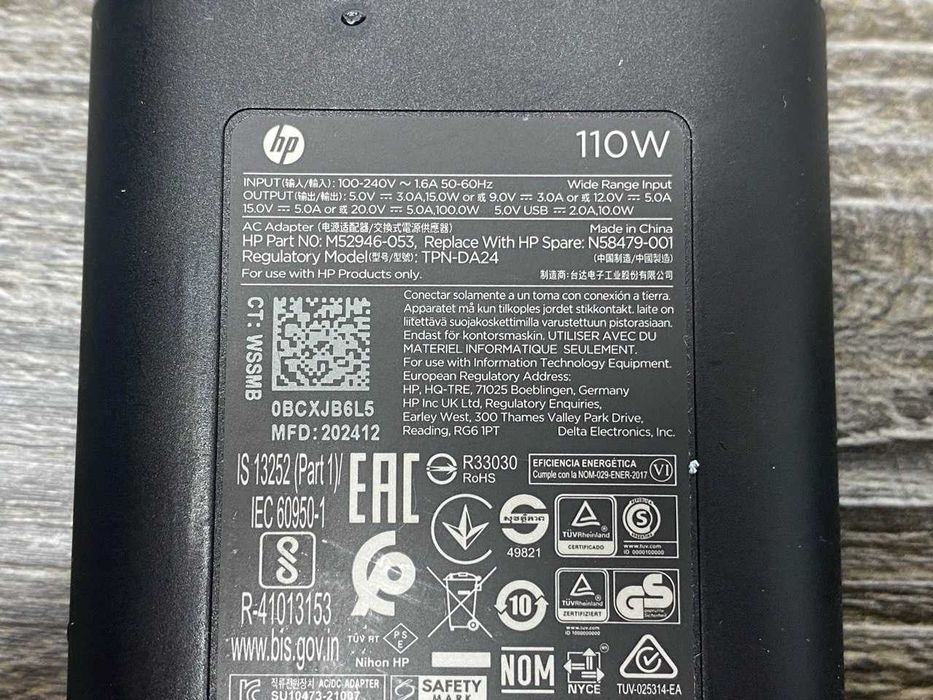Блок живлення DELL TypeС 65W 165W USB-C HP 100W тайп сі ОРИГІНАЛ