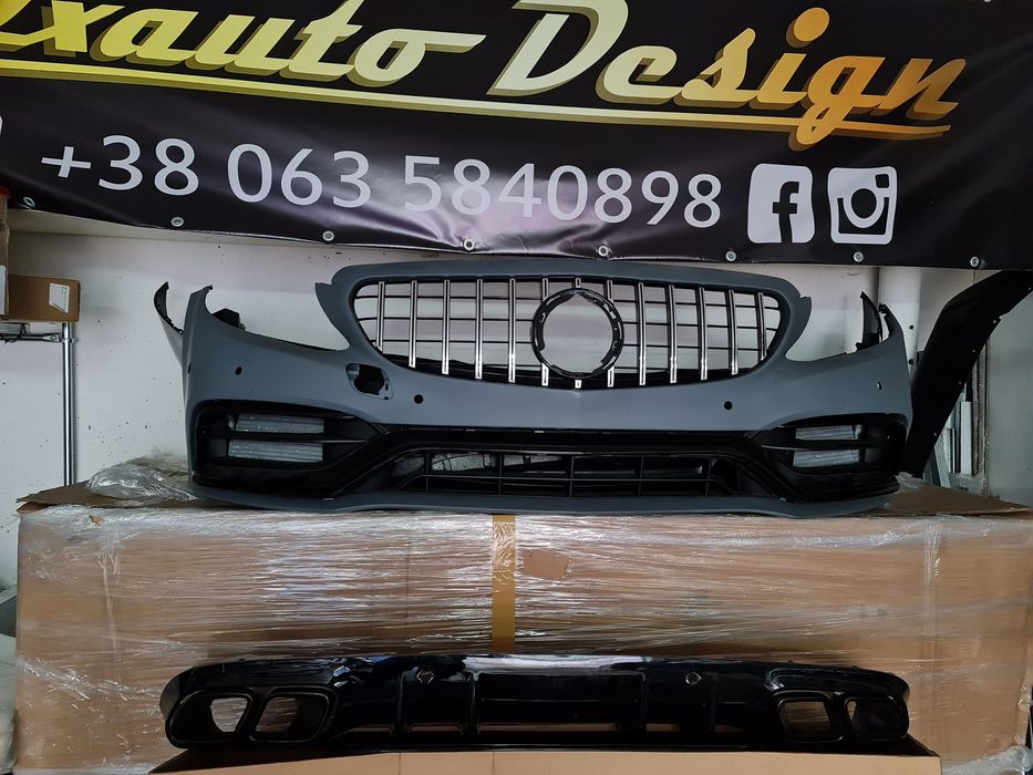 Бампер Диффузор обвес AMG C63 и С63 coupe для Mercedes C W205