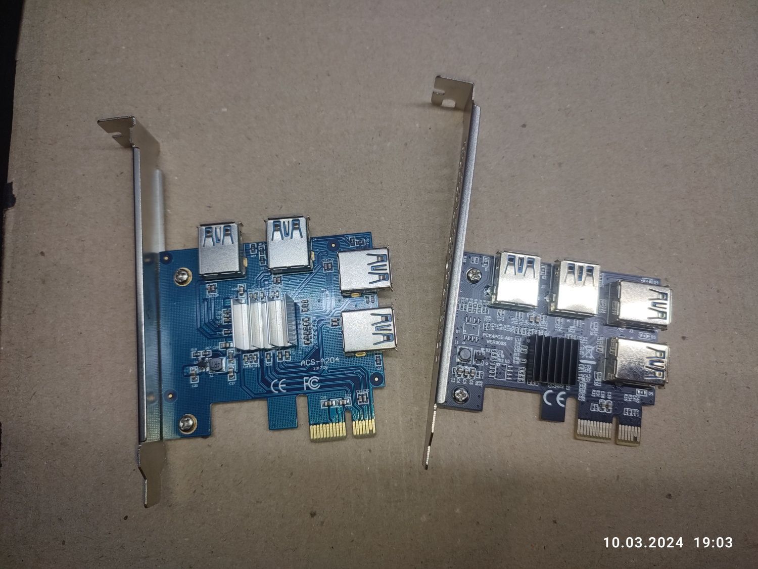 PCIE PCI-Express Слот 1 в 4 Розширювальна Карта PCI-E X4 / X8