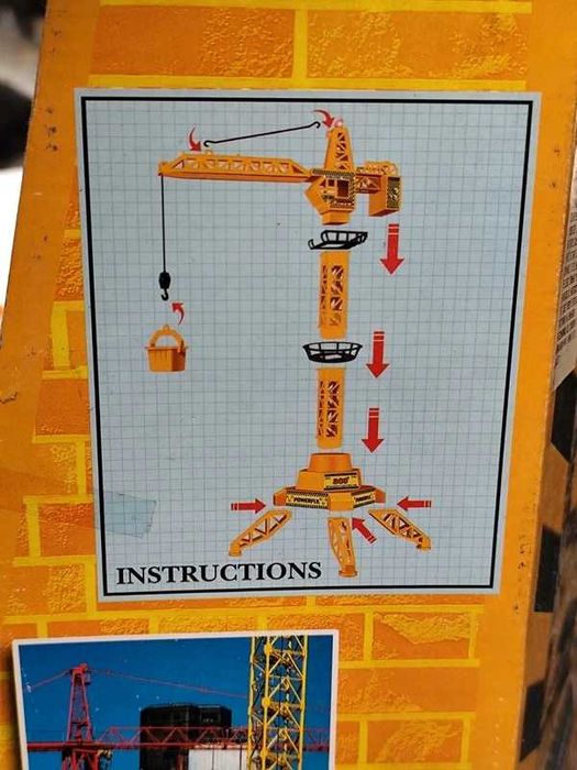 Grua Construção Brinquedo Plástico