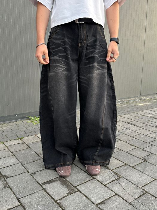 Opium baggy jeans широкі джинси bershka black oversized pants racer sk