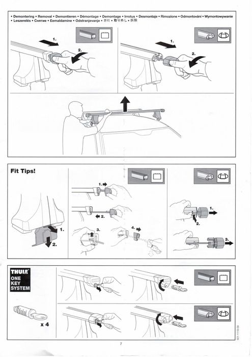 Thule Base Rapid System 750 + Barras Alu Aero 120 cm
