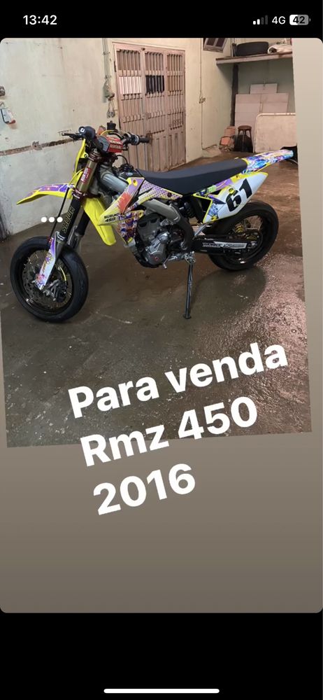 Rmz x 450 supermotard 2016