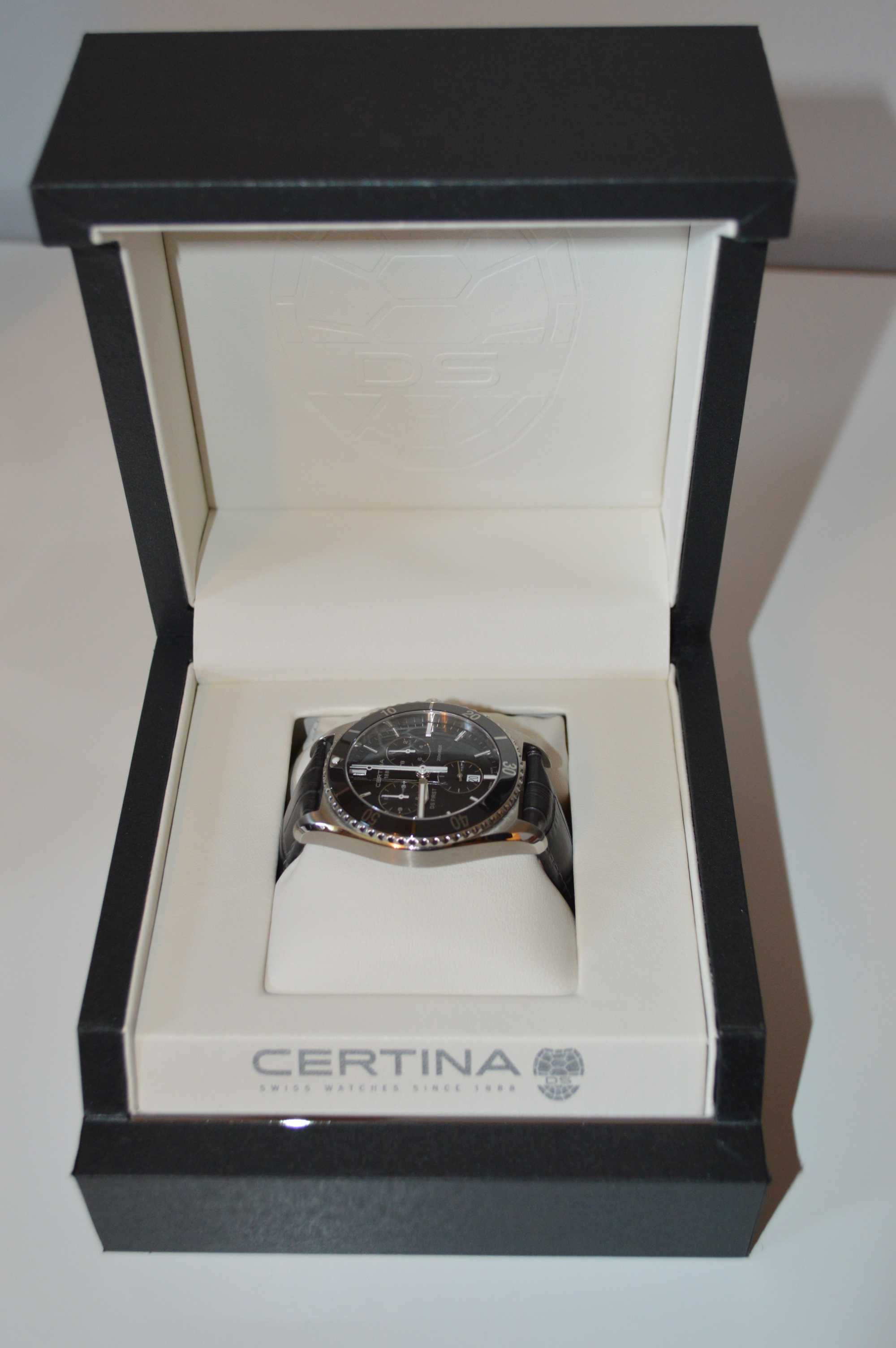 NOWY szwajcarski zegarek męski Certina DSFirst Chrono Ceramic ORYGINAŁ