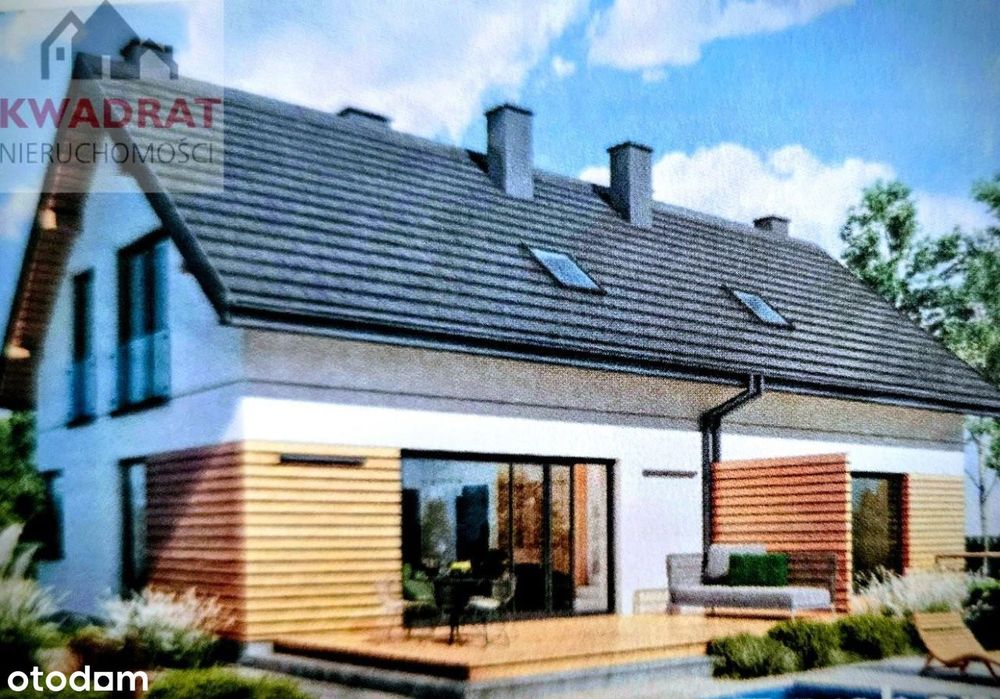 Nowe domy bliźniaki przy ulicy Okólnik