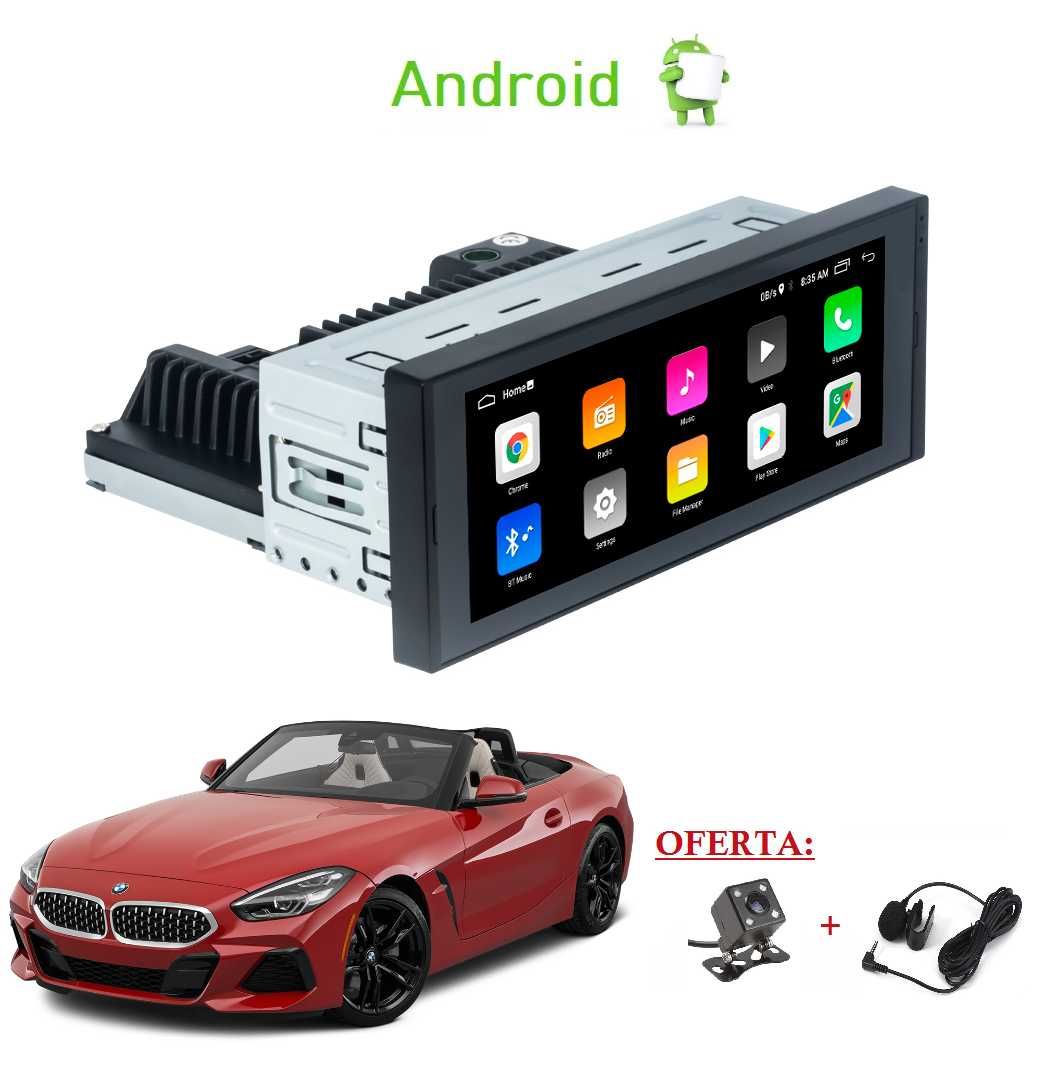 (NOVO) Rádio 2DIN 9" • BMW Z3 / Z4 • (1995 a 2009) • Android GPS E85