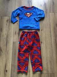 Ciepla welurowa piżama Superman
