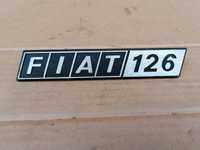 Emblemat znaczek logo Fiat 126 p Maluch Bambino aluminiowy