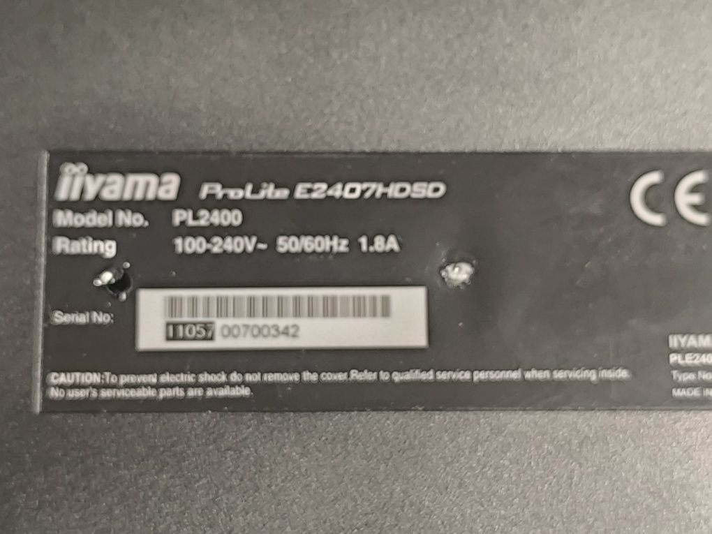 Monitor Iiyama 24 całe ProLite E24e07
