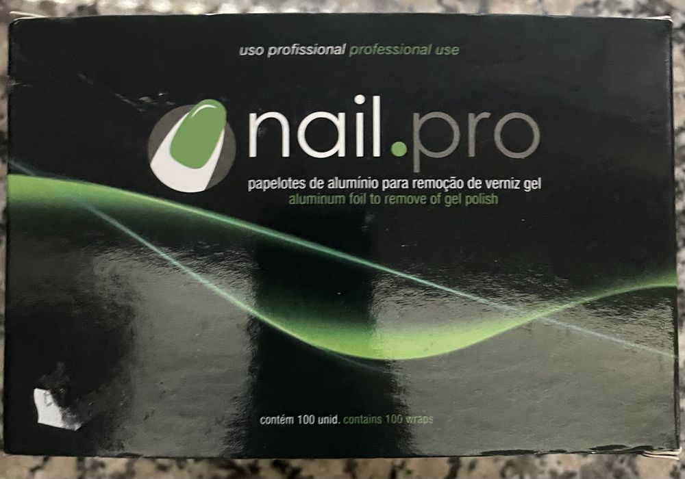 Papelotes de Alumínio para remoção de verniz gel - Nail.pro
