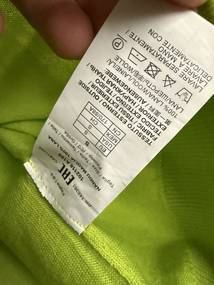 Sweter pinko S neon zieleń
